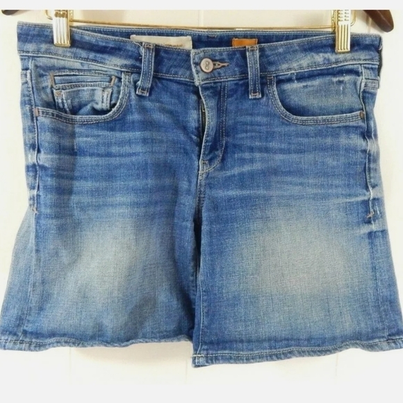 Pilcro Anthropologie Stet Roll Cuff Denim Shorts - Picture 2 of 5